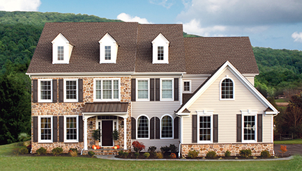 New homes at Brookshire in Zionsville, Pennsylvania