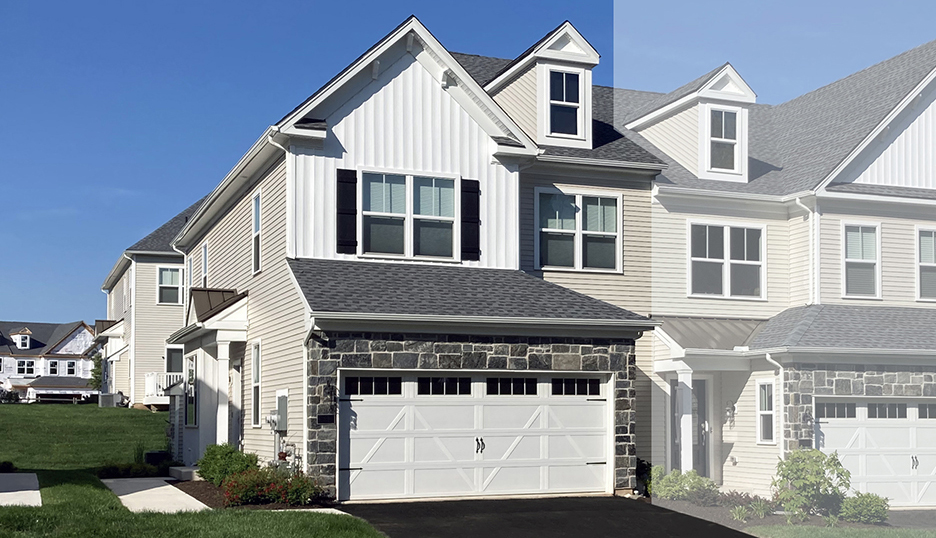 The Addis home model, built by Judd Builders at The Reserve at Spring Mill in West Ivyland, PA