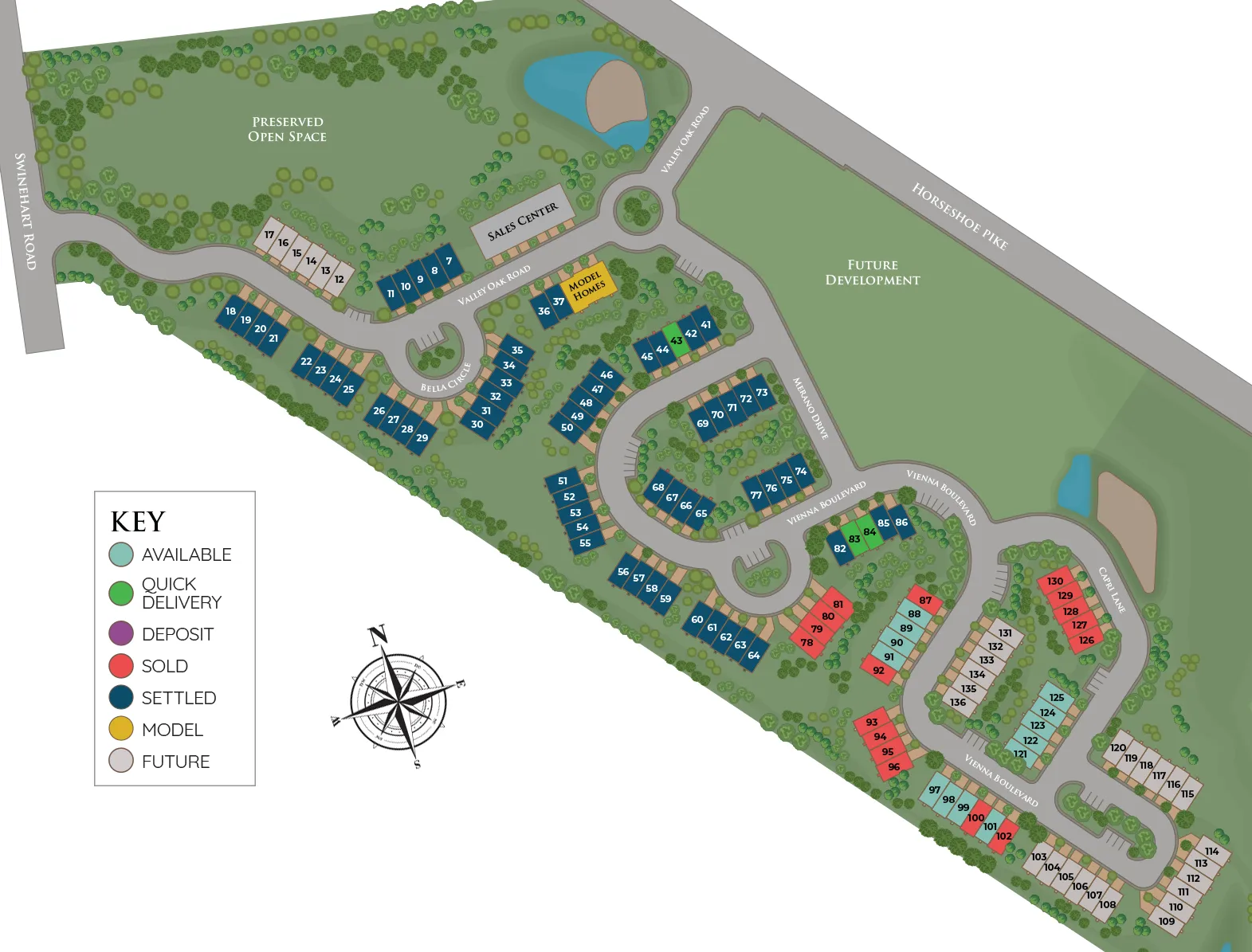 The Reserve at Cross Creek Site Plan