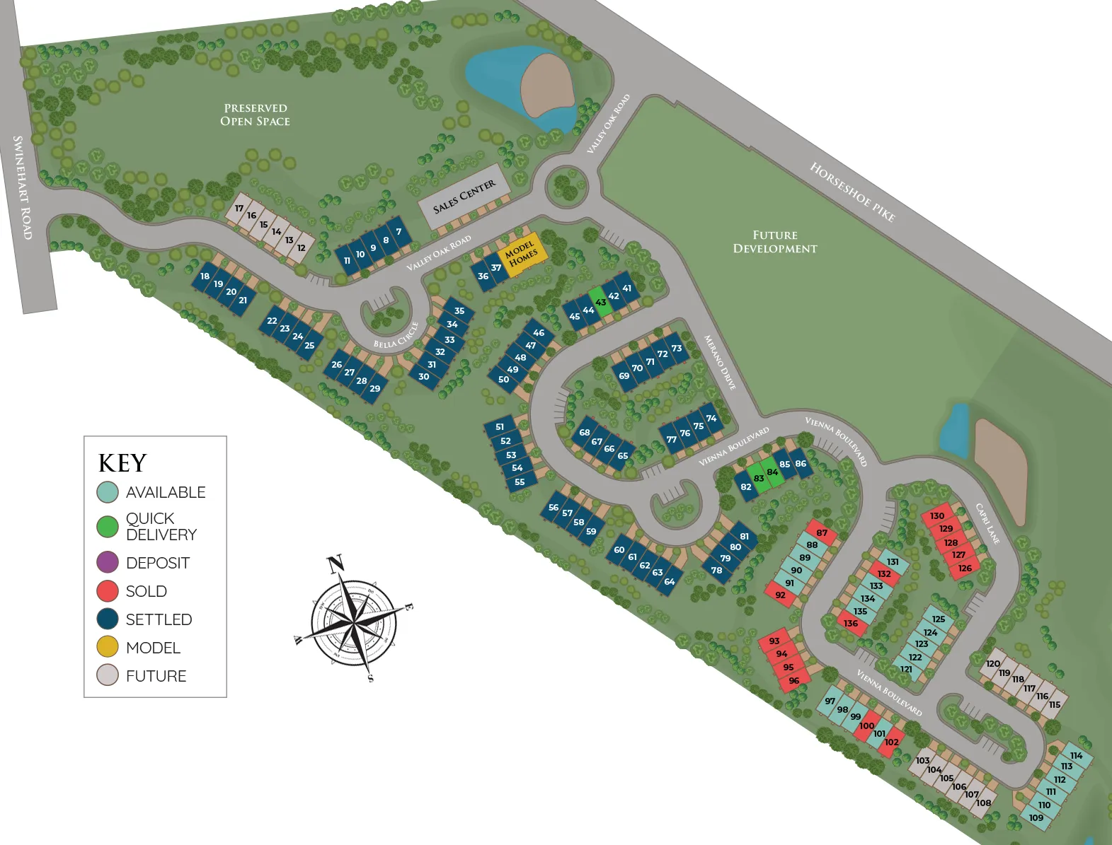 The Reserve at Cross Creek Site Plan