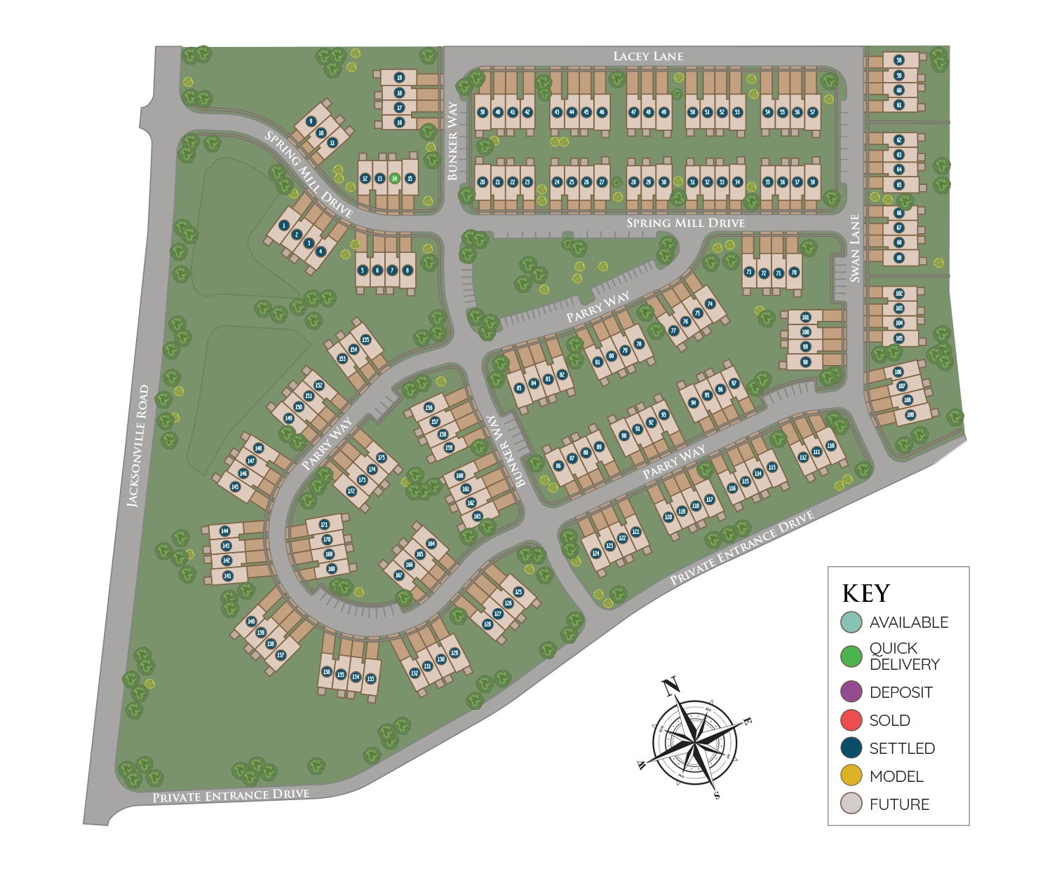 The Reserve at Spring Mill Site Plan